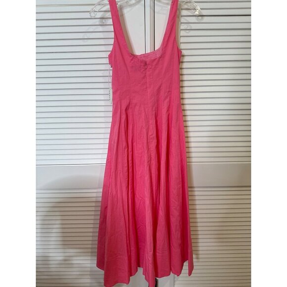 New STAUD Wells Dress Plumeria Pink Sz 0 Retails $395 - Picture 6 of 7